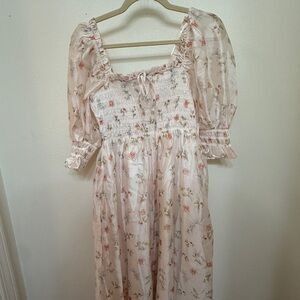 Rebecca Joy Smocked Midi Dress